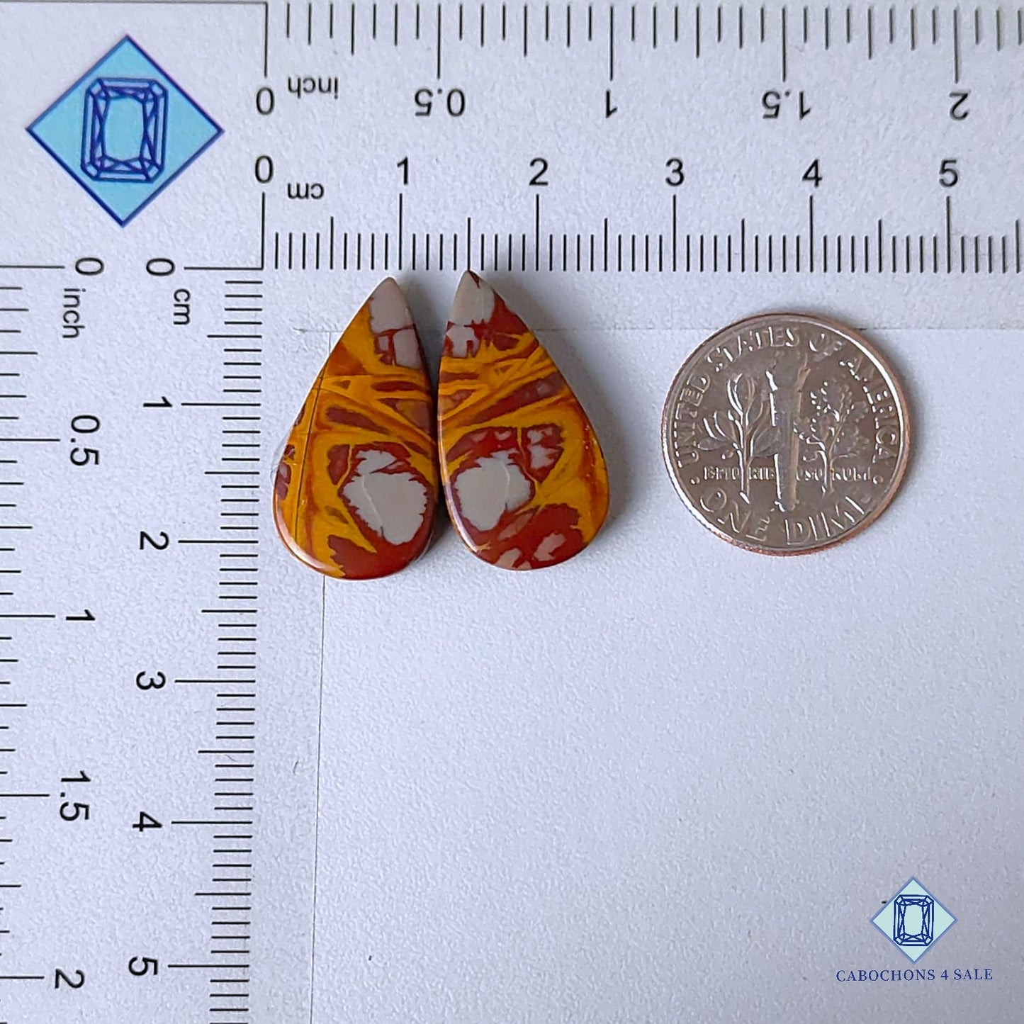 Natural Noreena Jasper Gemstone Pear Pairs 22*11*4mm from Australia available for sale