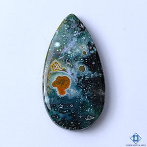 Ocean Jasper Pear Cabochons 50x26x6mm