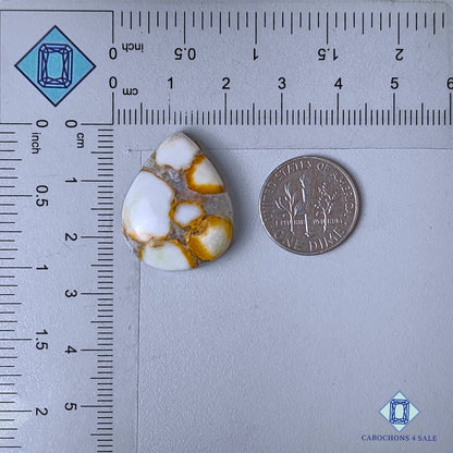 Natural Ocean Jasper Gemstone  Pear Cabochons 25*20*7mm from Madagascar  available for sale