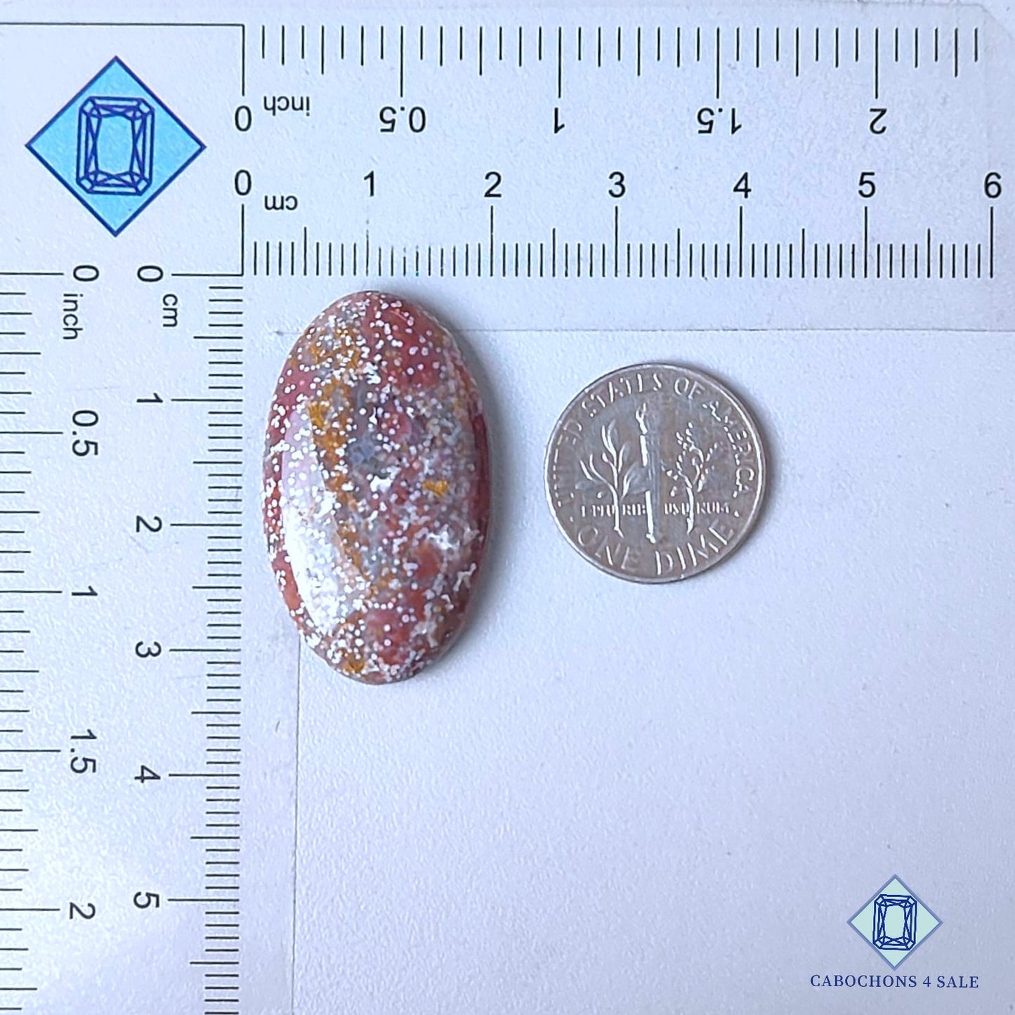 Natural Ocean Jasper Gemstone  Oval Cabochons 31*18*5mm from Madagascar  available for sale
