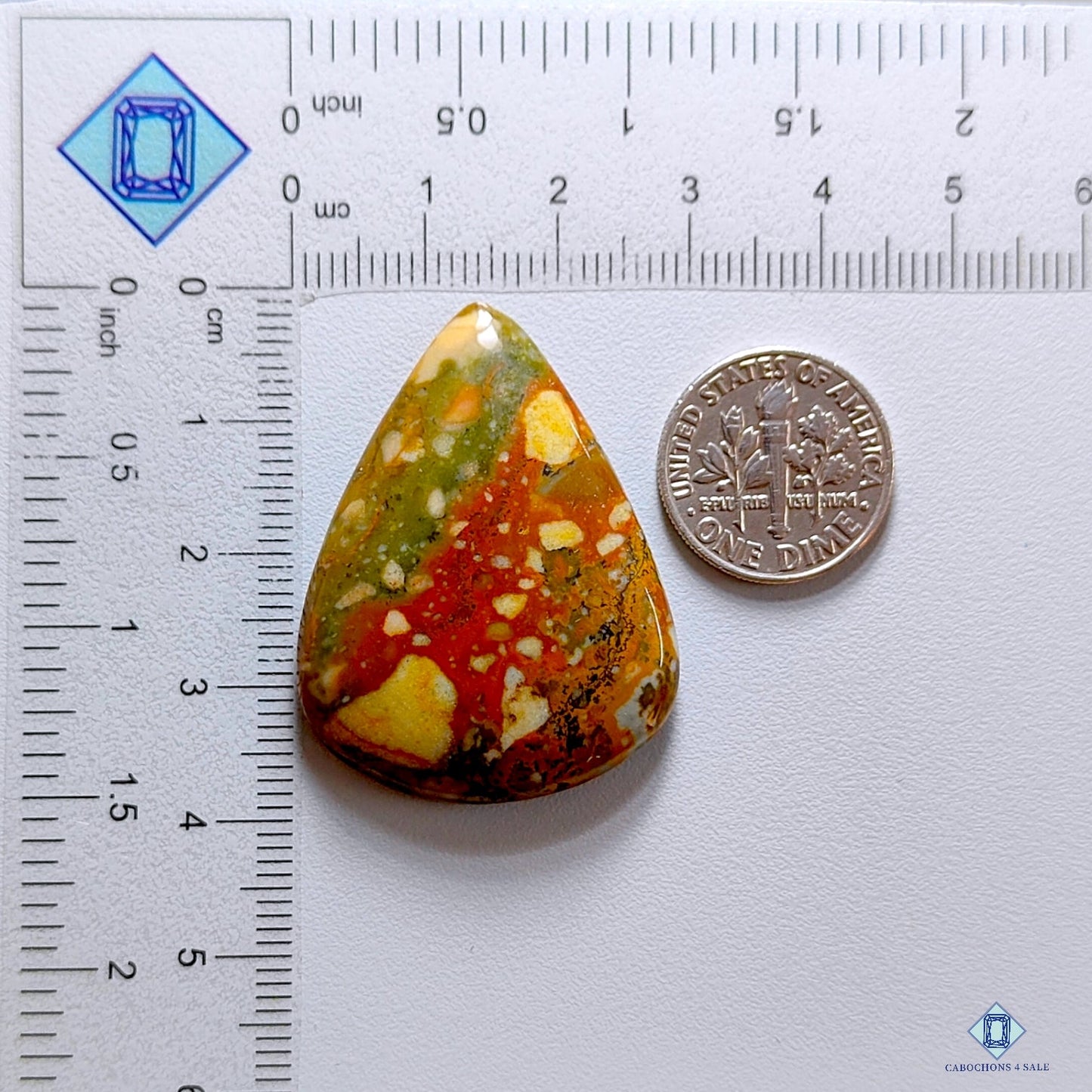 Ocean Jasper Pear Cabochons