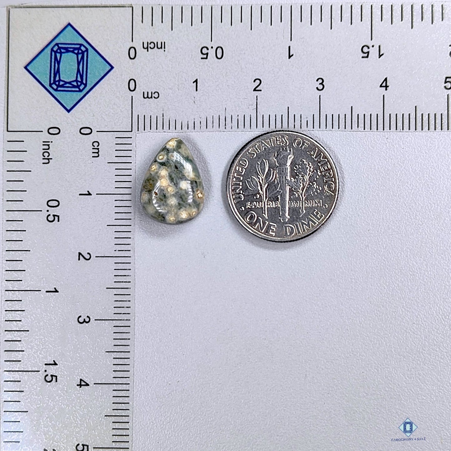 Ocean Jasper Pear Cabochons