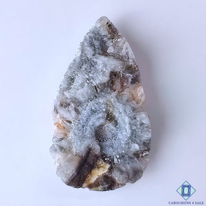 Ocos Geode Pear Druzy 42*24*10mm