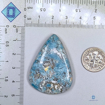 Opal With Chalcedony Pear Cabochons