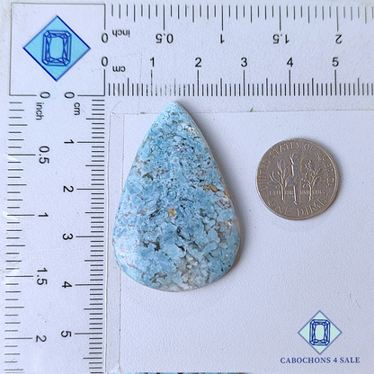 Opal with Chalcedony Pear Cabochons