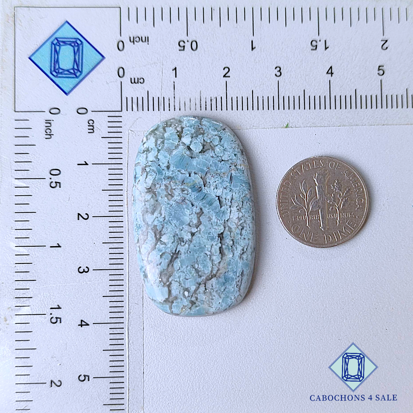 Cabujones de fantasía de ópalo con calcedonia