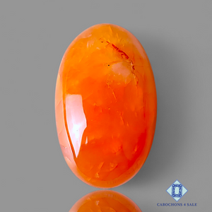 Orange Banded Onyx Oval Cabochons