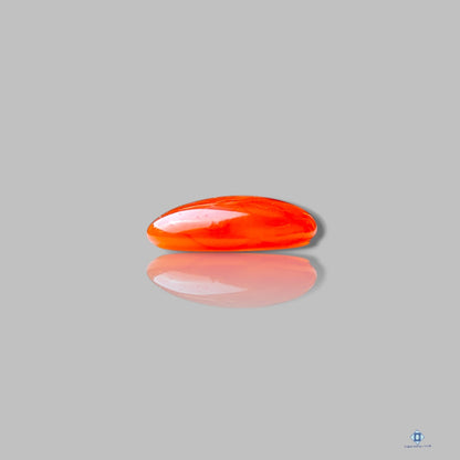 Orange Chalcedony Oval Cabochons