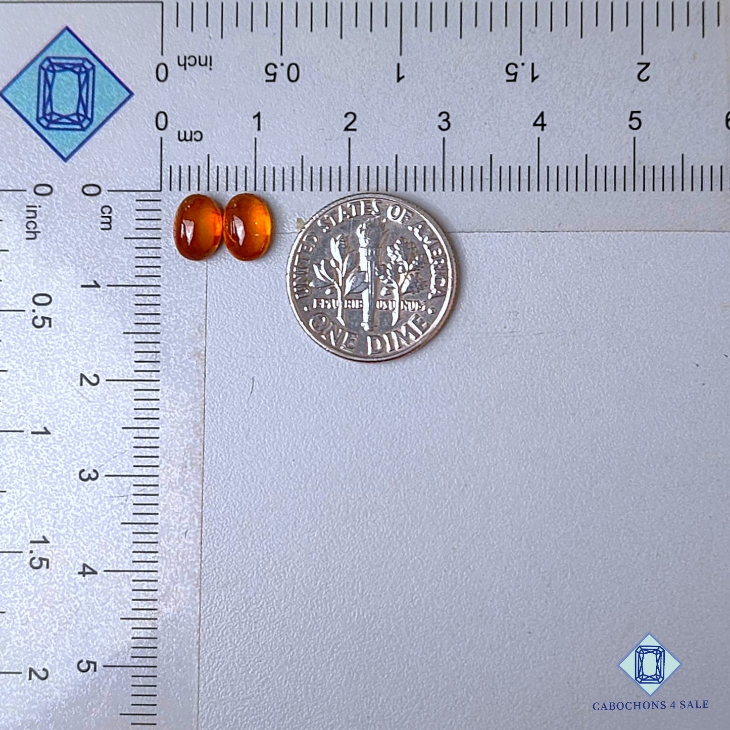 Natural Orange Kyanite Gemstone  Oval Pairs 8*5*3mm from Brazil available for sale