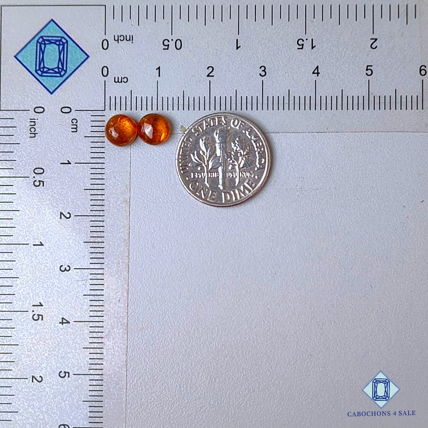 Natural Orange Kyanite Gemstone  Round Pairs 6*3mm from Brazil available for sale