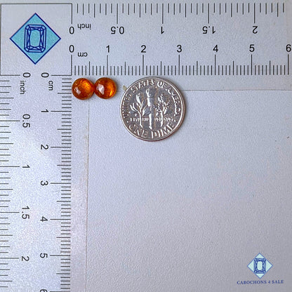 Natural Orange Kyanite Gemstone  Round Pairs 6*3mm from Brazil available for sale