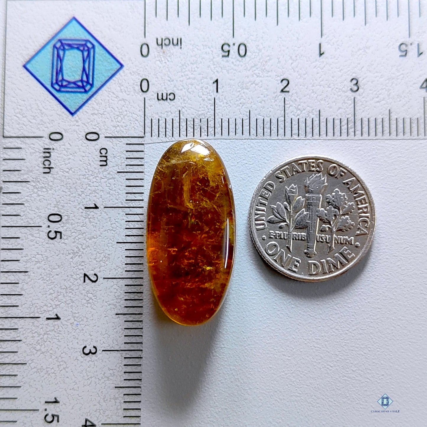 Orange Opal Oval Cabochons