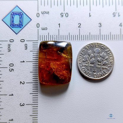 Orange Opal Rectangle Cabochons