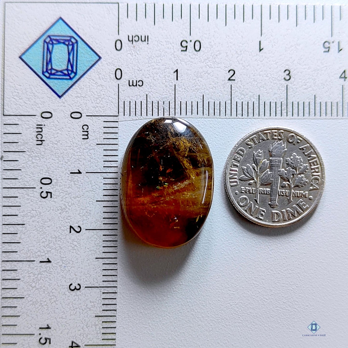 Orange Opal Oval Cabochons