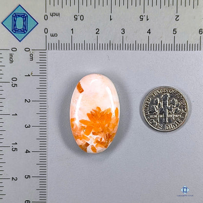 Pink Scolecite Oval Cabochons