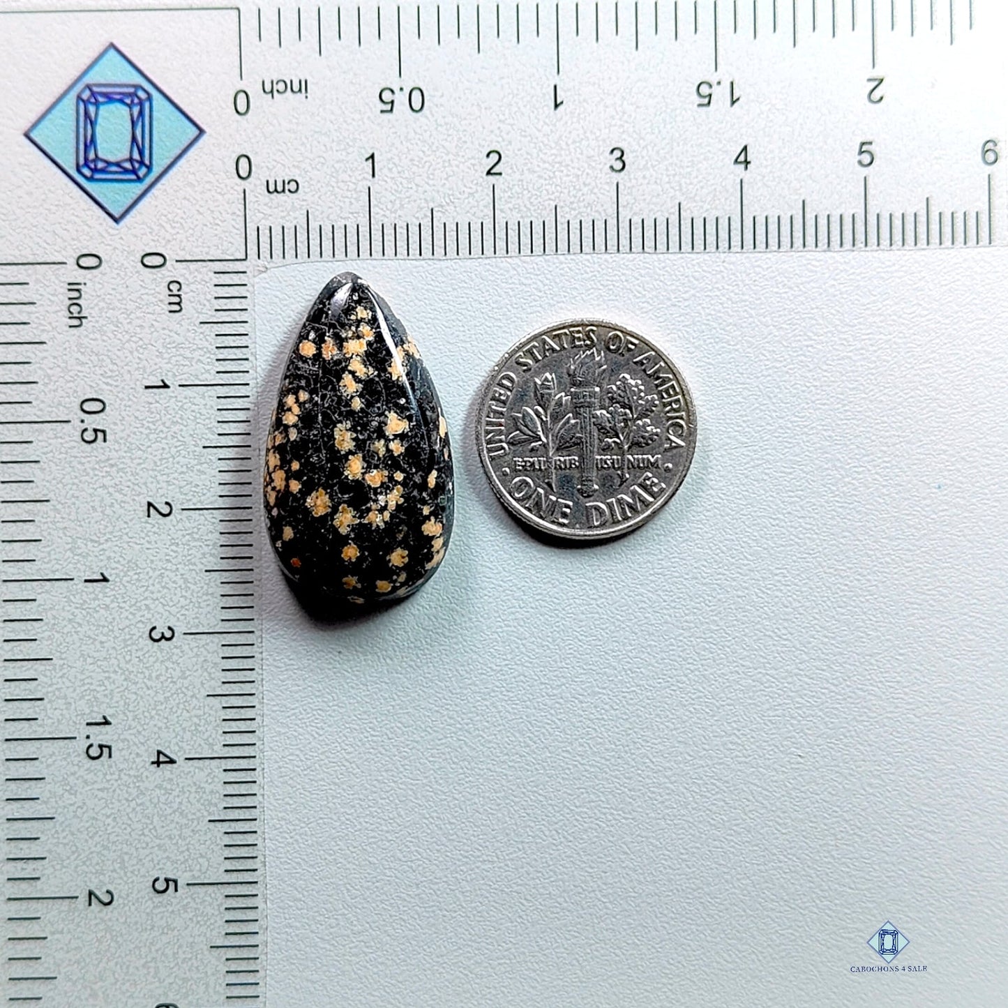 Orbicular Jasper-Pear-Cabochons