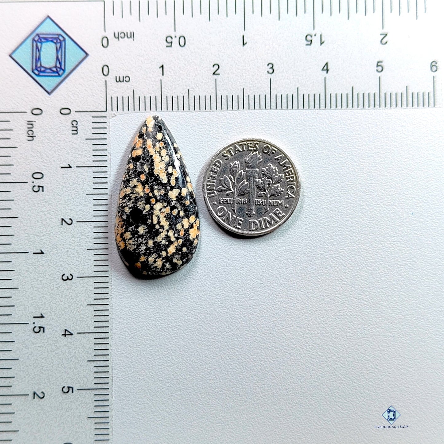 Orbicular Jasper-Pear-Cabochons