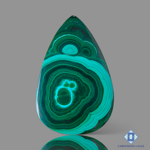 Orbicular Malachite Pear Cabochons 52*34*3mm