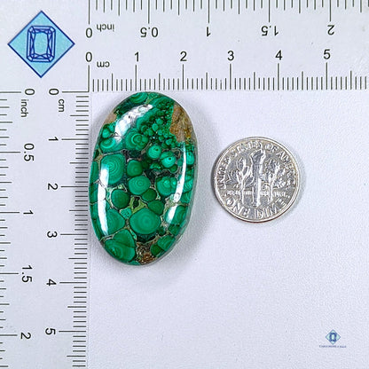 Orbicular Malachite Oval Cabochons