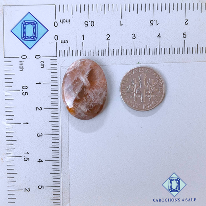 Cabujones ovalados de piedra solar de Oregón