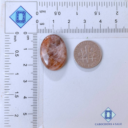 Cabujones ovalados de piedra solar de Oregón