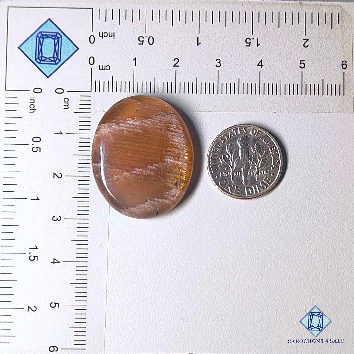 Natural Oregon Sunstone Gemstone Oval Cabochons 29*24*6mm from USA available for sale