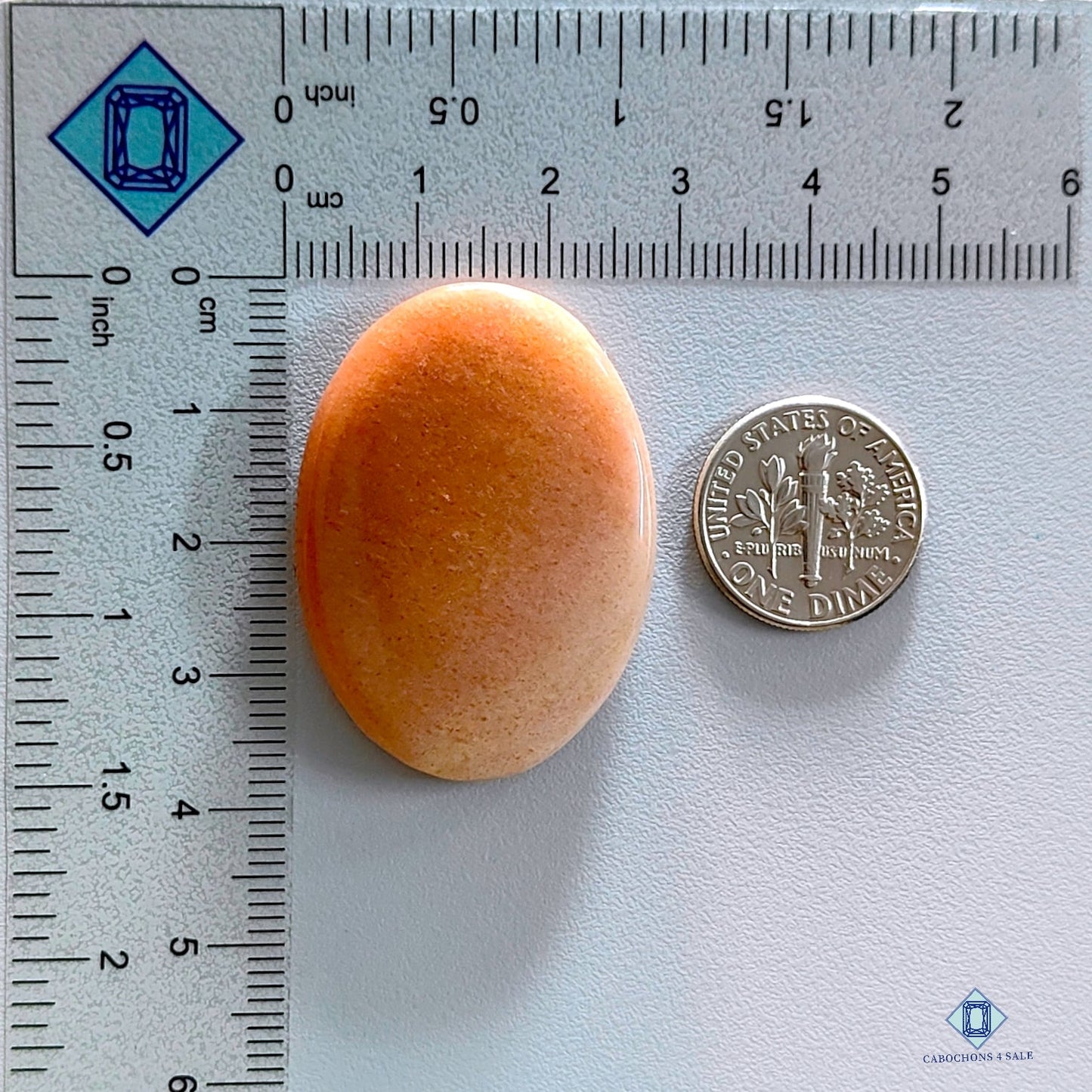 Peach Aventurine Oval Cabochons