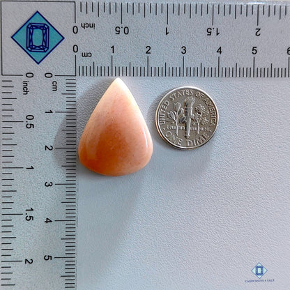 Peach Aventurine Pear Cabochons