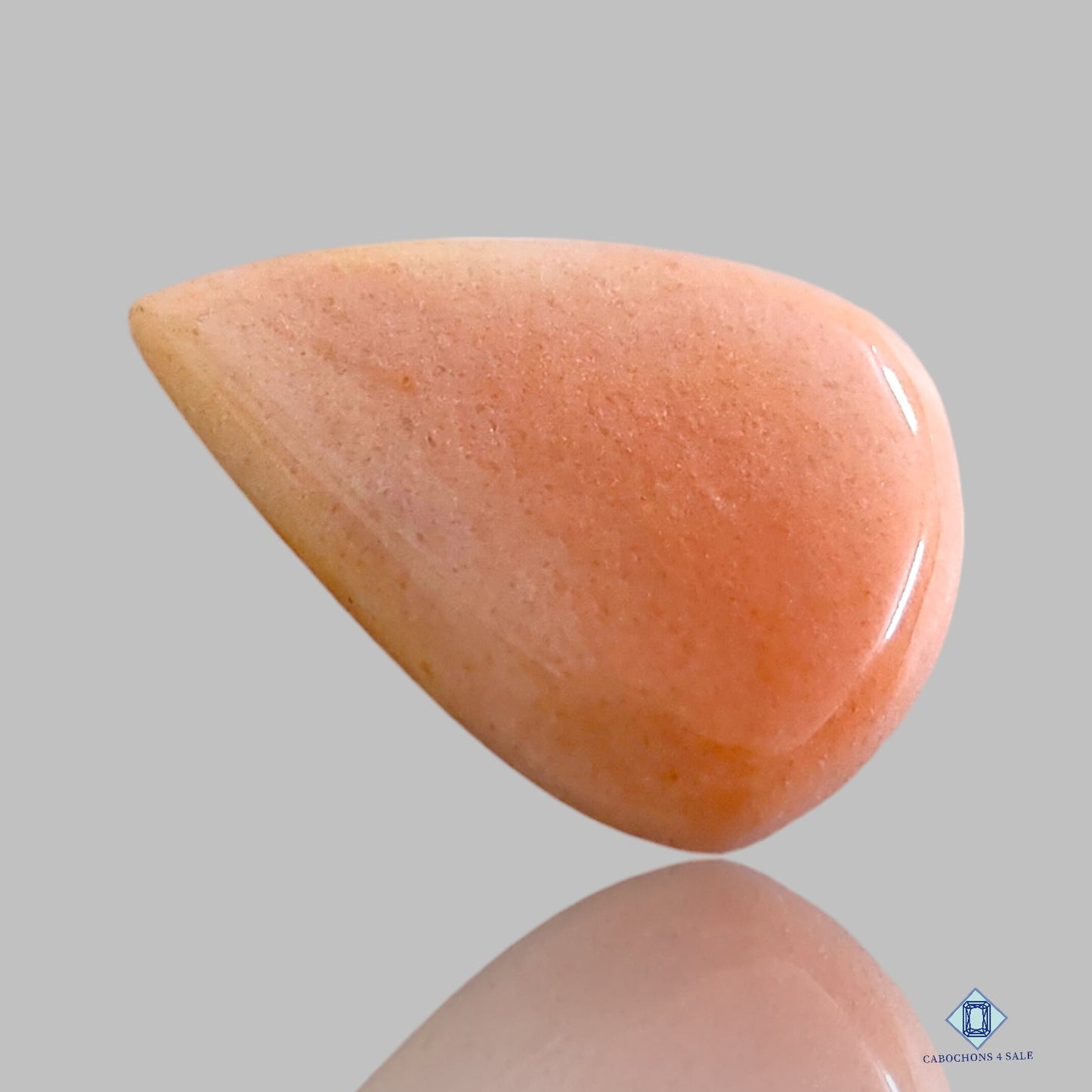 Peach Aventurine Pear Cabochons