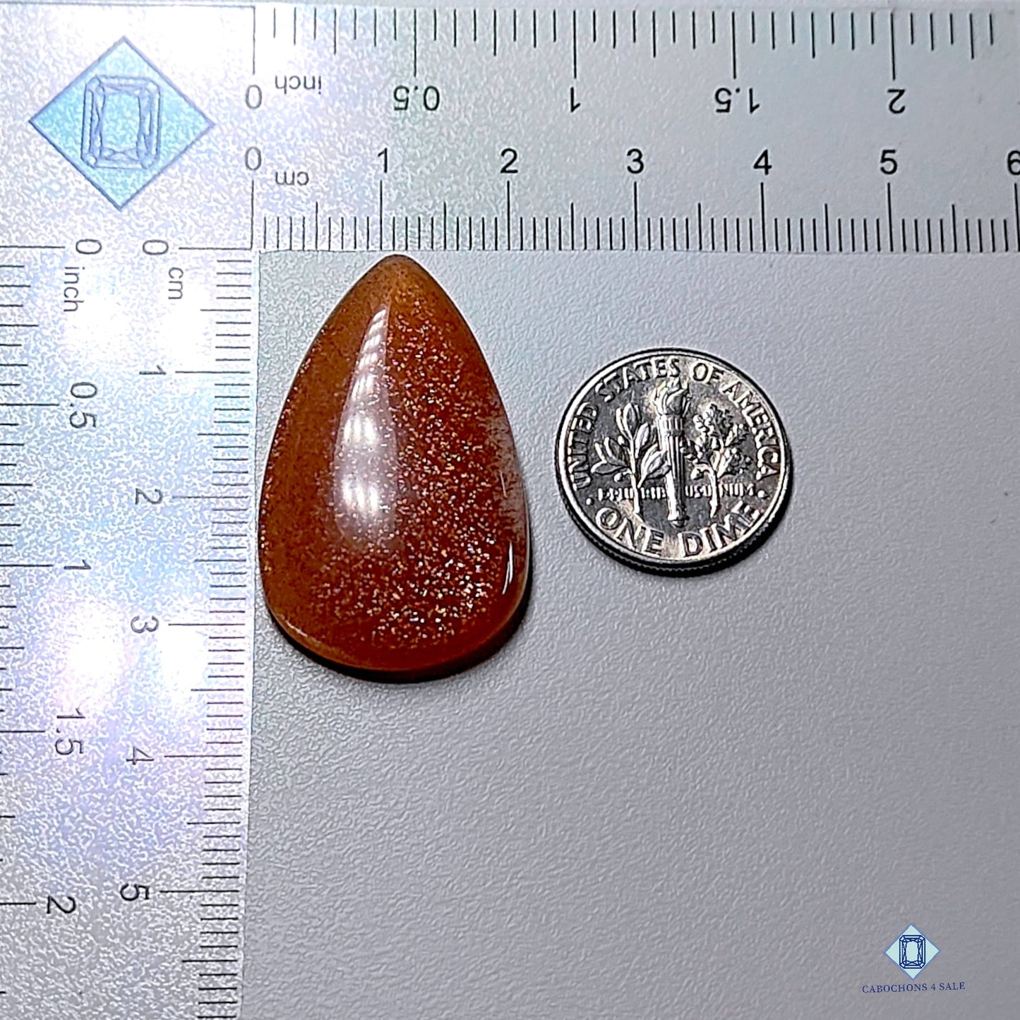 Peach Moonstone Pear Cabochons