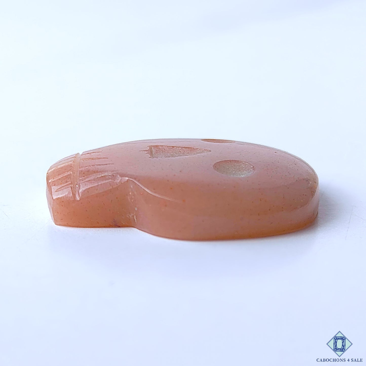 Peach Moonstone With Sunstone