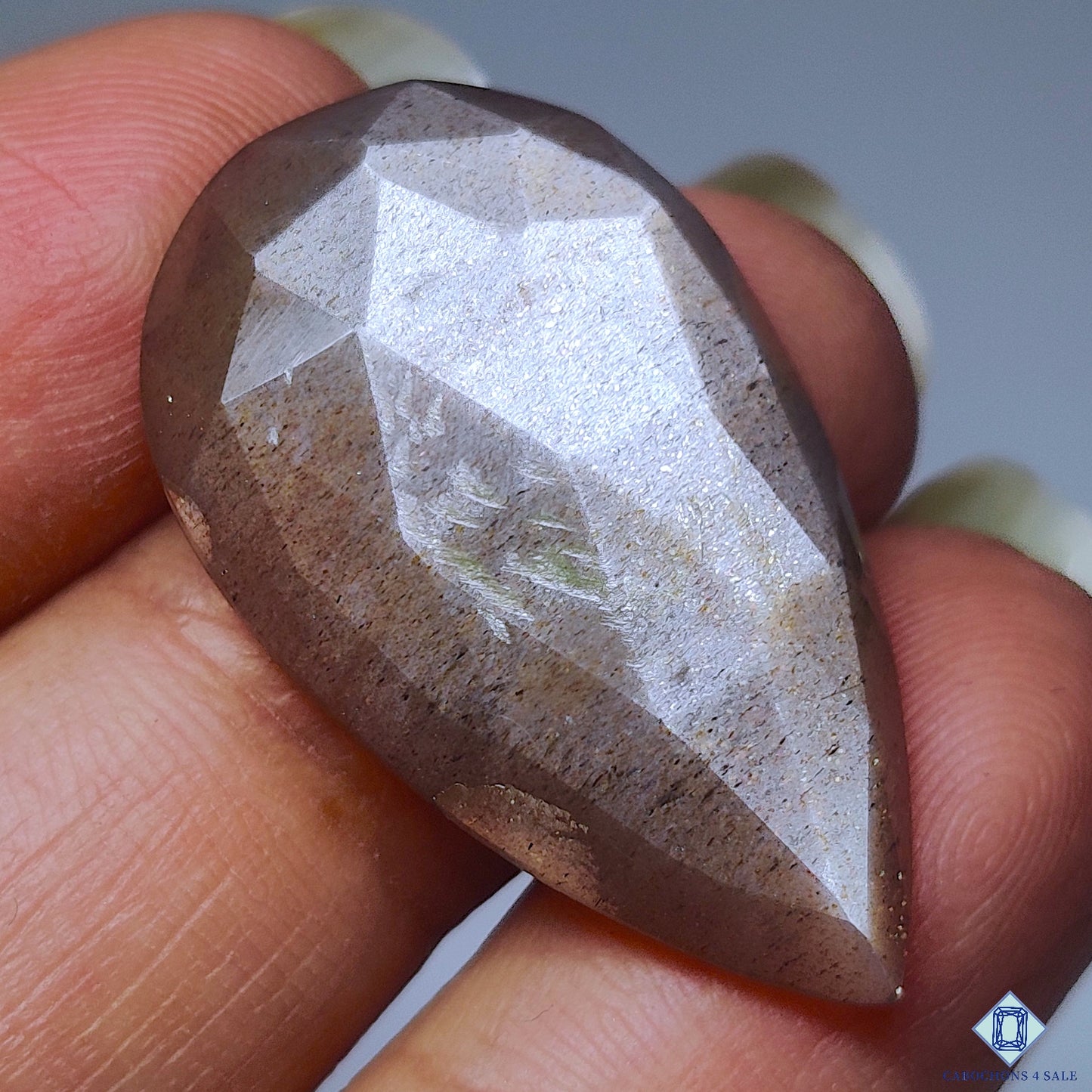Peach Moonstone With Sunstone