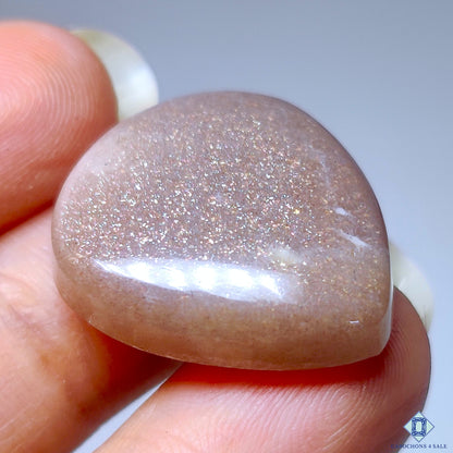 Peach Moonstone With Sunstone