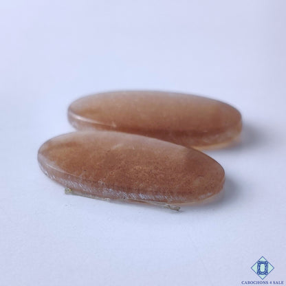 Peach Moonstone With Sunstone