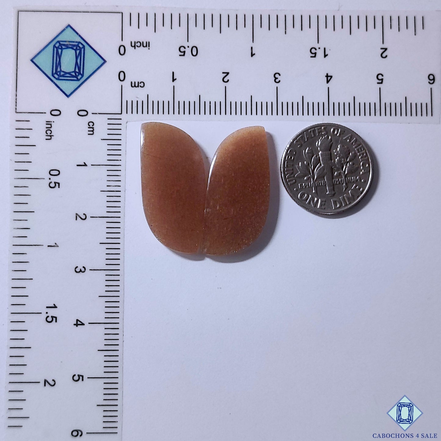 Peach Moonstone With Sunstone