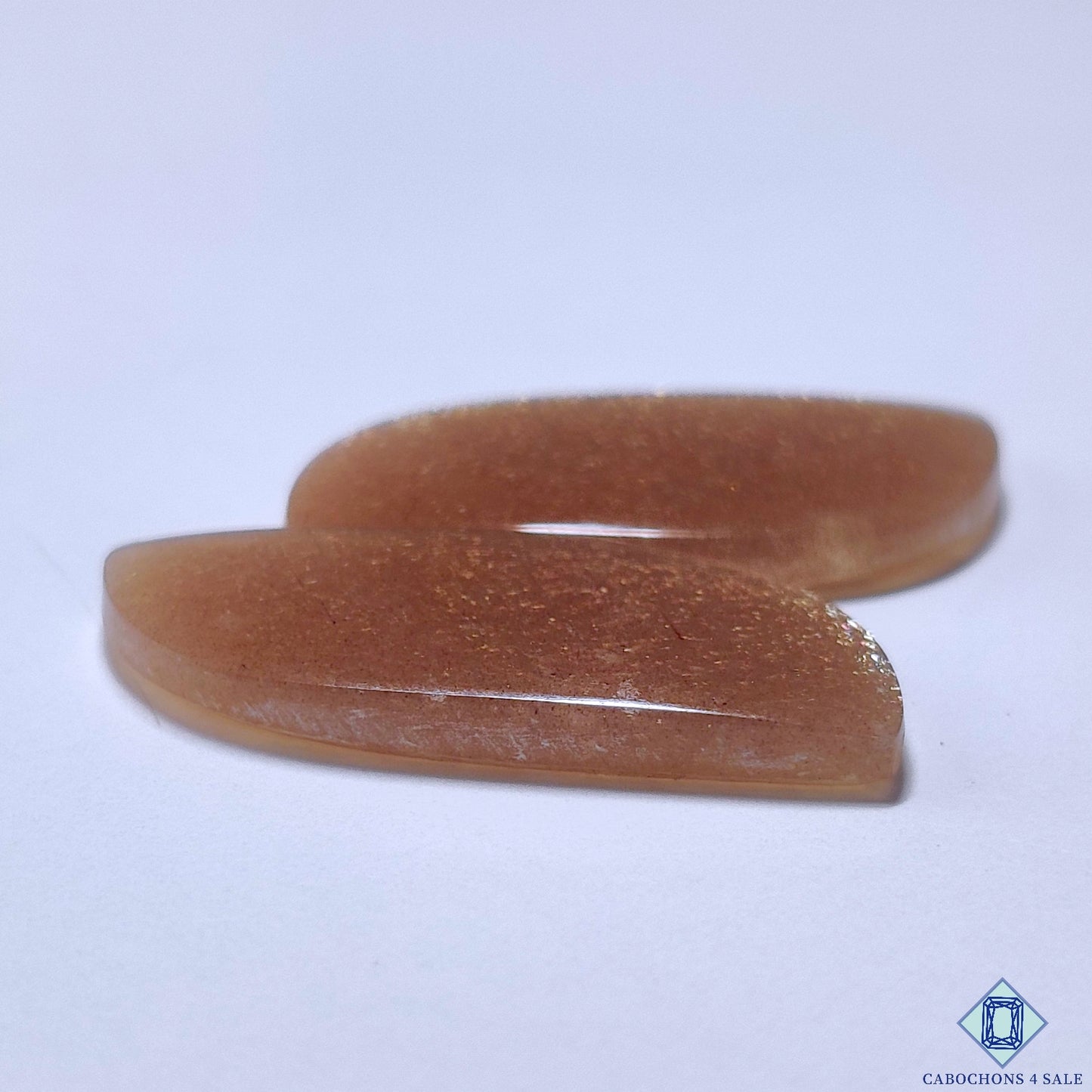 Peach Moonstone With Sunstone