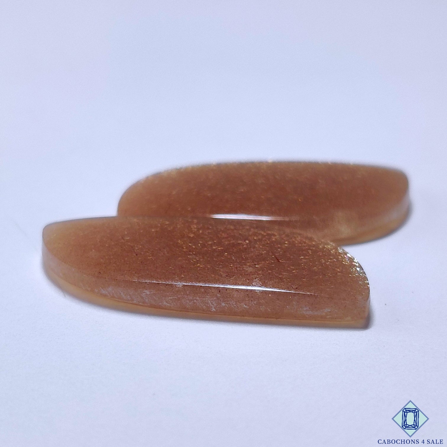 Peach Moonstone With Sunstone