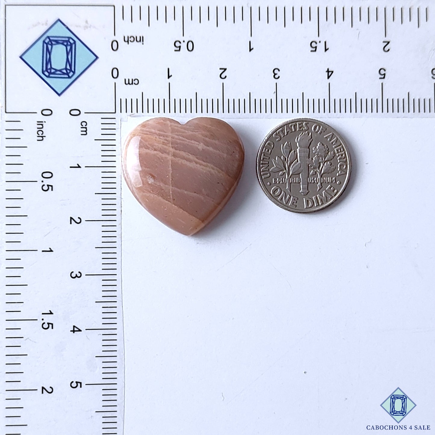 Peach Moonstone With Sunstone