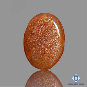 Natural Peach Moonstone With Sunstone Gemstone Oval Cabochons 30*22*5mm from Madagascar   available for sale