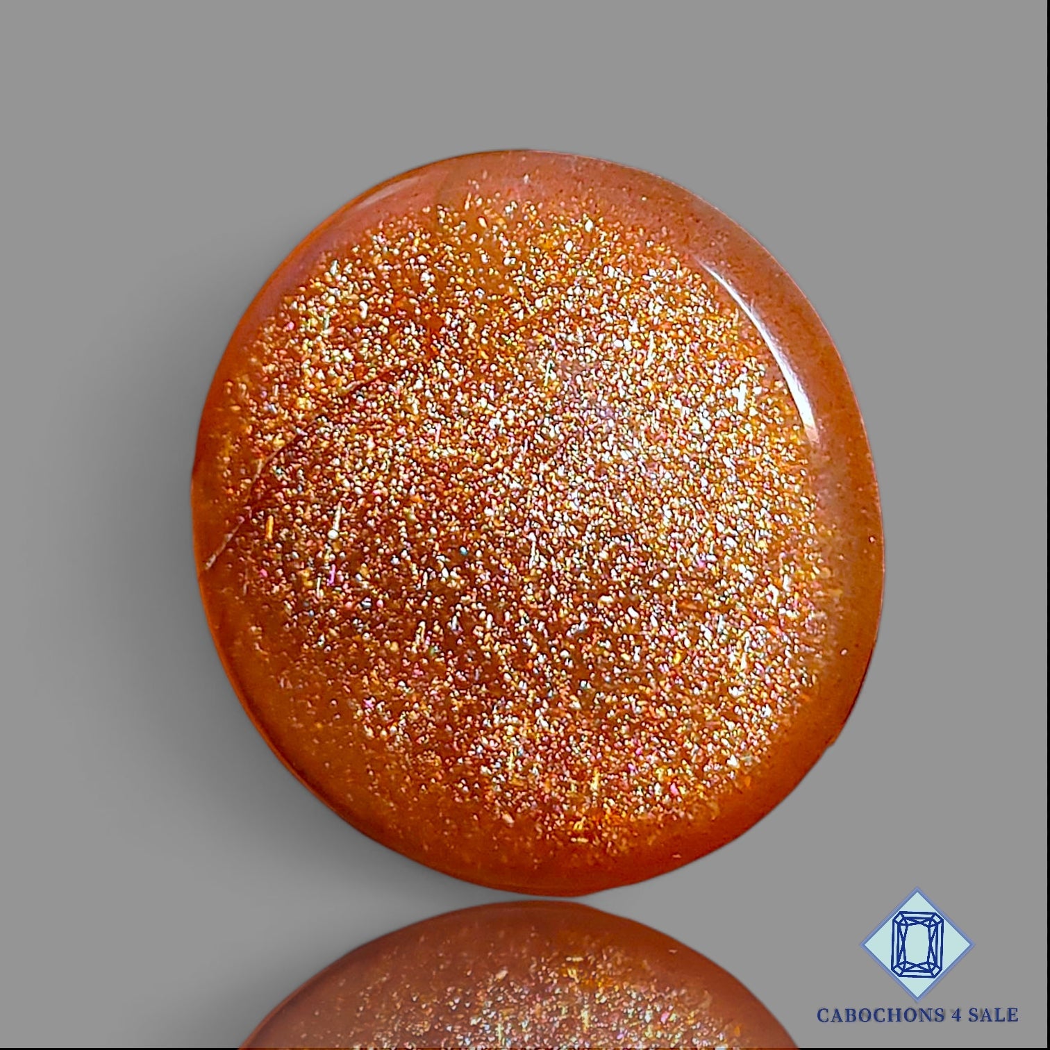 Peach Moonstone With Sunstone