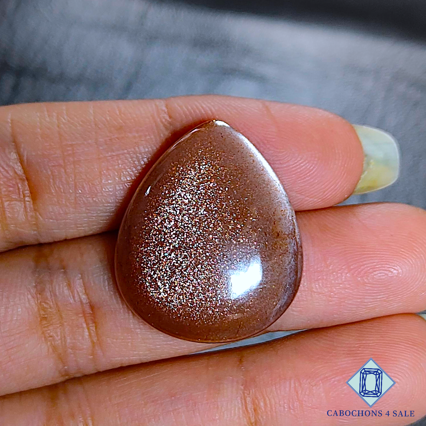 Peach Moonstone with Sunstone
