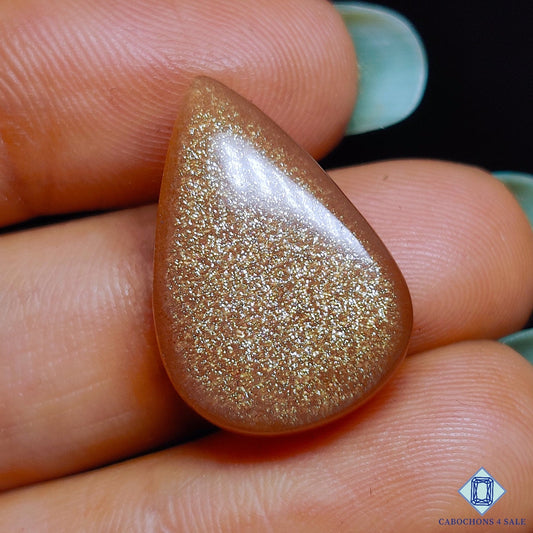 Peach Moonstone with Sunstone