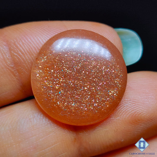 Peach Moonstone with Sunstone