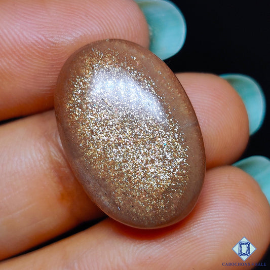 Peach Moonstone with Sunstone