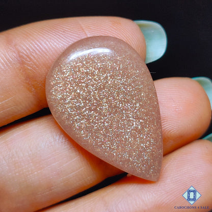 Peach Moonstone with Sunstone