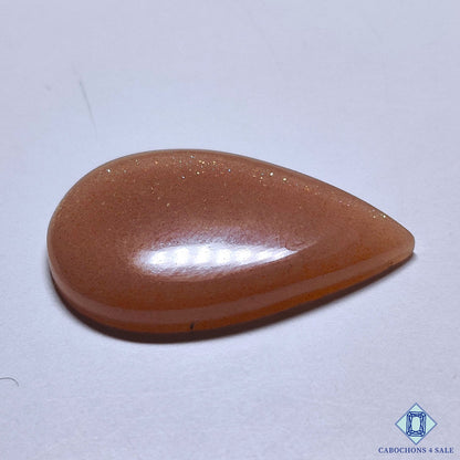Peach Moonstone with Sunstone