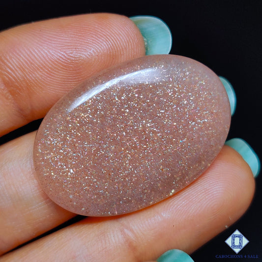 Peach Moonstone with Sunstone