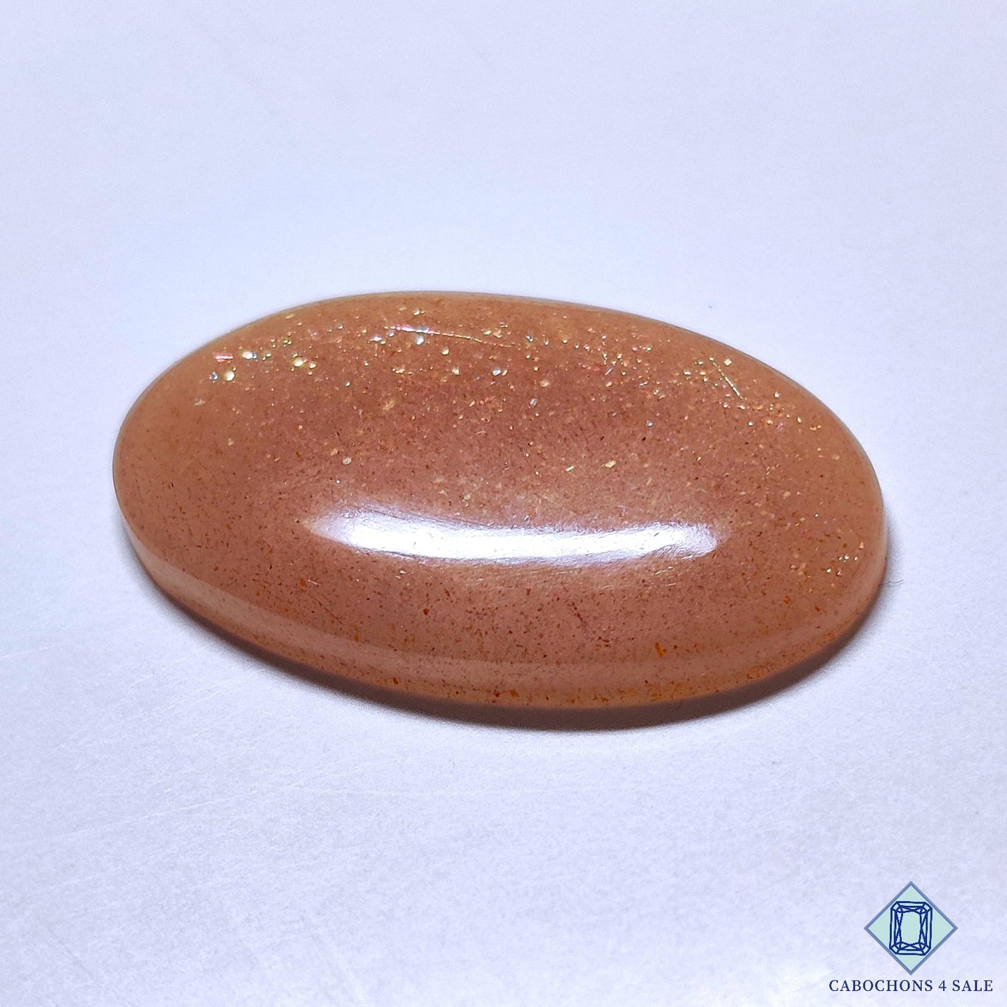 Peach Moonstone with Sunstone