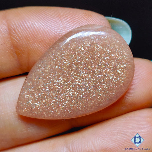 Peach Moonstone with Sunstone