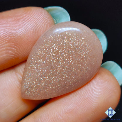 Peach Moonstone with Sunstone
